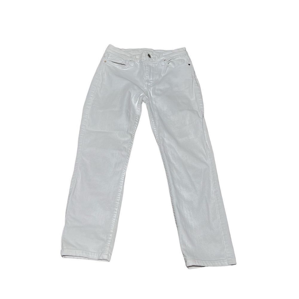 Jen7 by 7 For All Mankind White Cropped Jeans Size 2 - Picture 3 of 4